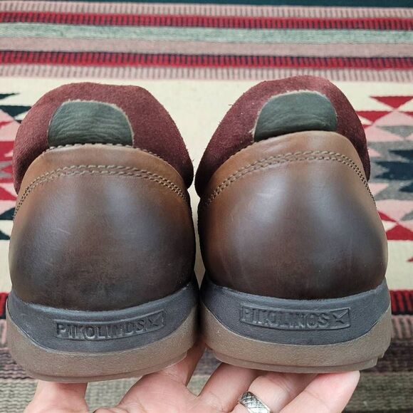 Pikolinos Bandajoz Brown Leather Slip On Loafers Moccasin Sz 46 US 12.5-13 - Picture 5 of 11